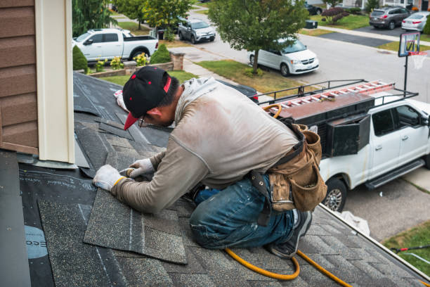 Professional Flat Roof Repair technician working in Enka, NC